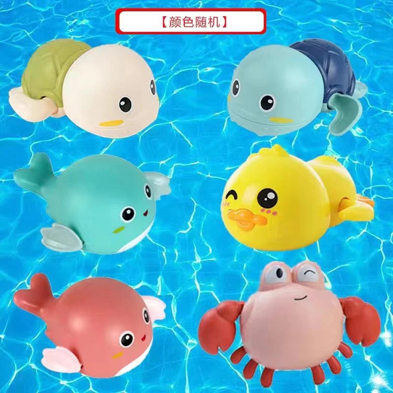 Pack of 6 - 2 turtles + 2 dolphins + 1 duck + 1 crab