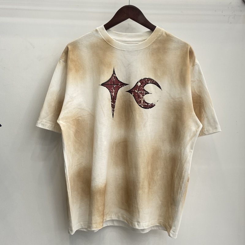 クロスボーダー新型暴徒クラブTHUG CLUBアメリカレトロ半袖水洗いして古い上着tシャツを作ります。|undefined