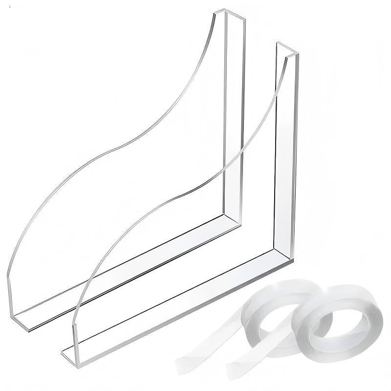 Acrylic Transparent Waterproof Barrier, Bathtub Sink Protective Cover, Removable Washbasin Splash-Proof Partition