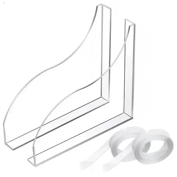Acrylic Transparent Waterproof Barrier, Bathtub Sink Protective Cover, Removable Washbasin Splash-Proof Partition