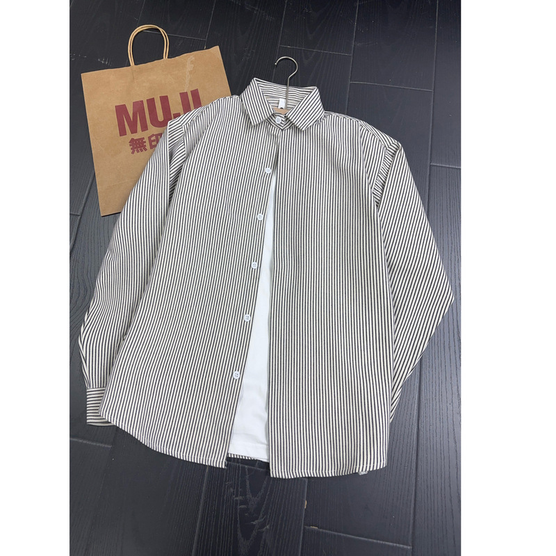 Japanese-Style Plus-Size Casual Shirts, Lazy Style, Cotton, Non-Shrinkable, Machine Washable, Wholesale Shirts in Nanyou, Boyfriend Style Japanese-Style Plus-Size Casual Shirts, Lazy Style, Cotton, Non-Shrinkable, Machine Washable, Wholesale Shirts in Nanyou, Boyfriend Style
