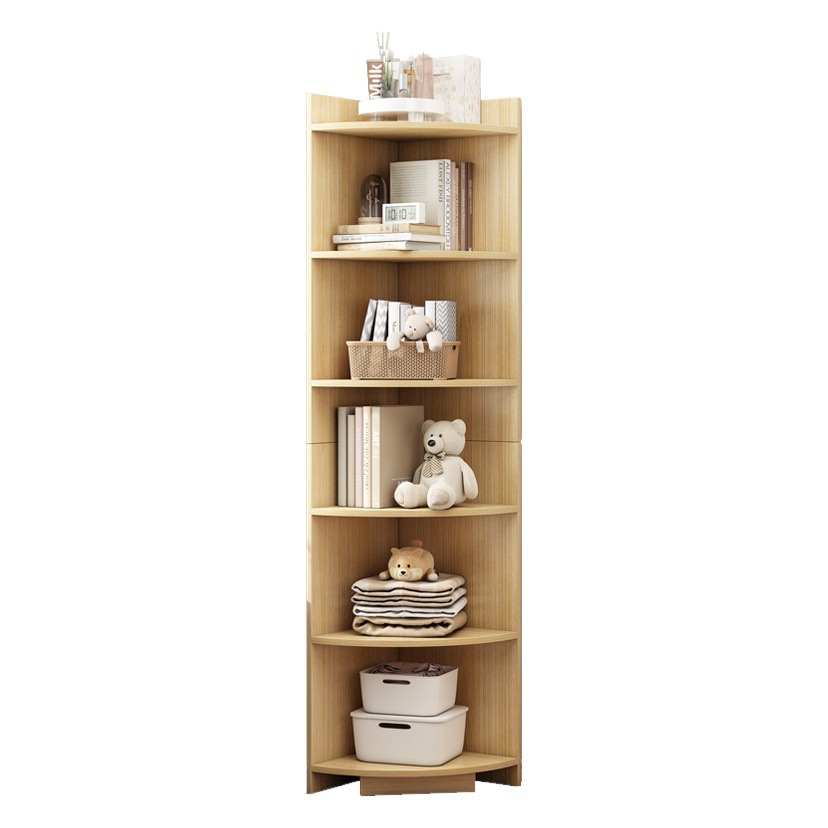 Estantería de piso estante de almacenamiento sala de estar esquina estante de almacenamiento dormitorio simple ahorro de espacio multi-capa estantería pared esquina gabinete