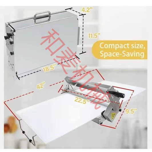 Настольная складная ручная машина для выпечки, миниатюрная настольная машина для раскатки теста для пиццы, круассанов и хлеба, оборудование для выпечки