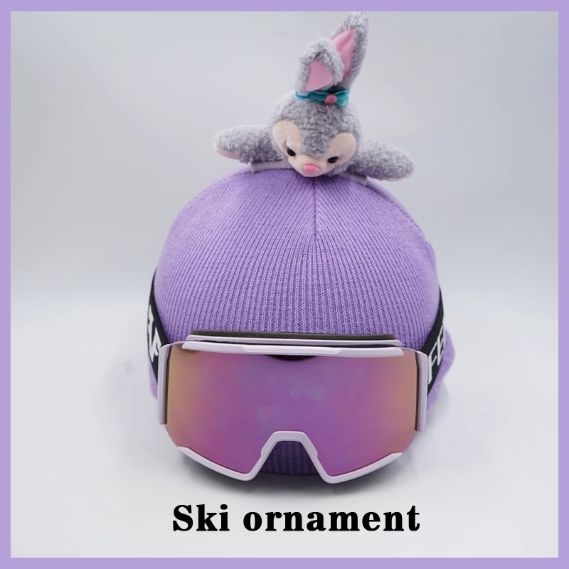 LinaBell Plush Ski Hat with Helmet Cover