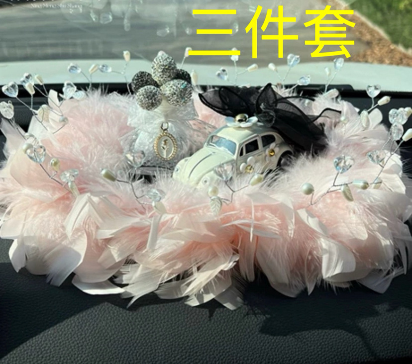 Decoraciones de automóviles Camellia creativa nueva consola central de verano joyas de automóviles chicas decoración de plástico