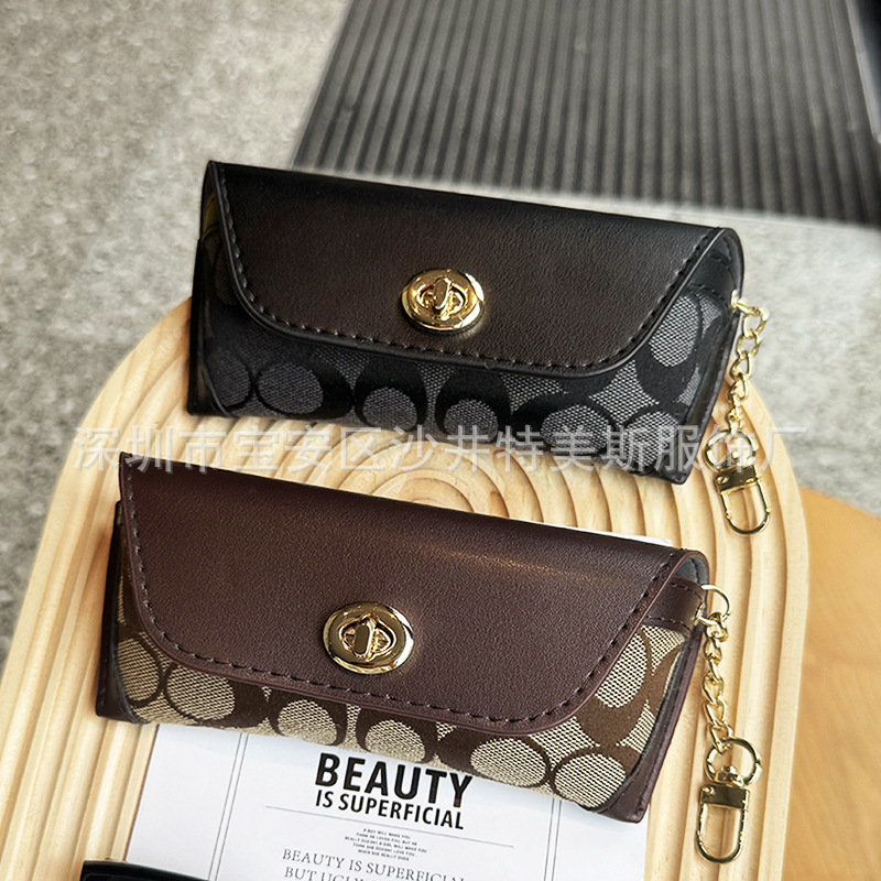 Large-Capacity Sunglasses Case, Anti-Pressure Portable Glasses Storage Bag, Fabric Student Myopia Glasses Protective Cover Hanging Bag