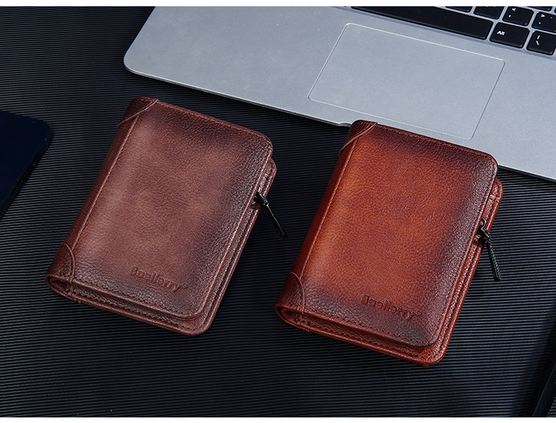69g Weight Polyester Lining Material Zipper Closure Type Small Wallets Bags Type 1 Piece Quantity Daily Occasion Pu Leather Material Solid Color Pattern All Seasons Season Men's Gender Sewing Thread Design Business Style Square Shape Men's Solid Color Pu Leather Zipper Small Wallets 11