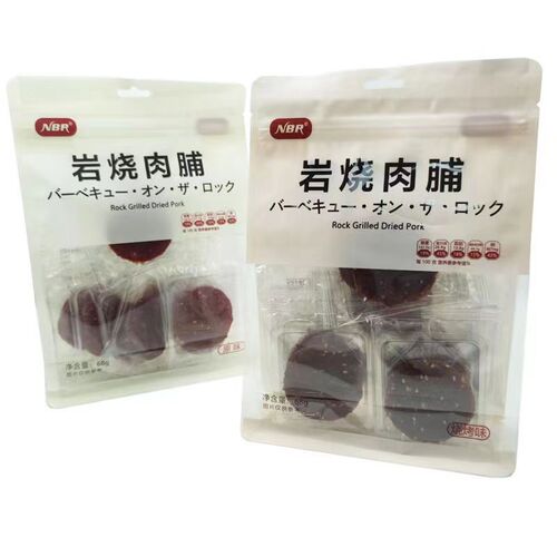 Original Flavor Pork Jerky from the Stars NBR Grilled Pork 68g Ready-to-Eat BBQ Snack for Craving and Leisure, Ideal for Office and Snacking