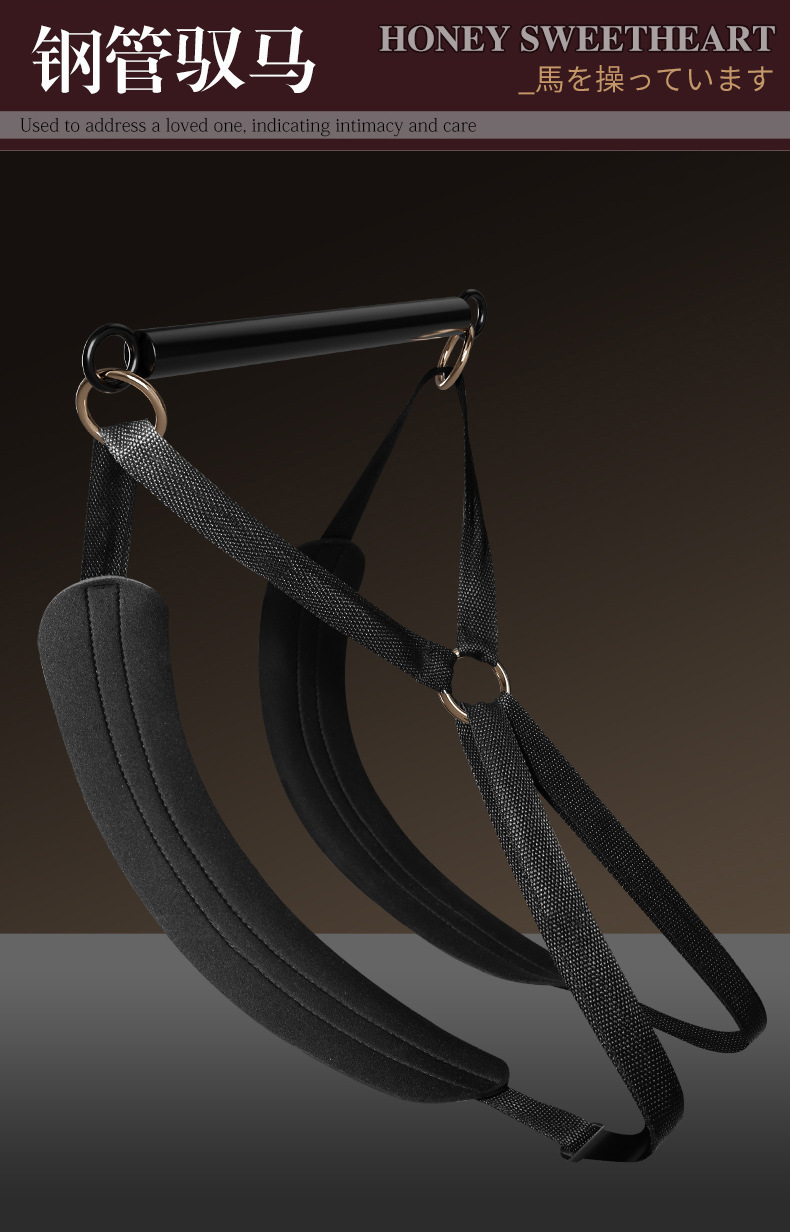 Nipple Clamps and Handcuffs Set in Black Nylon for Adult Couples — detail image 11