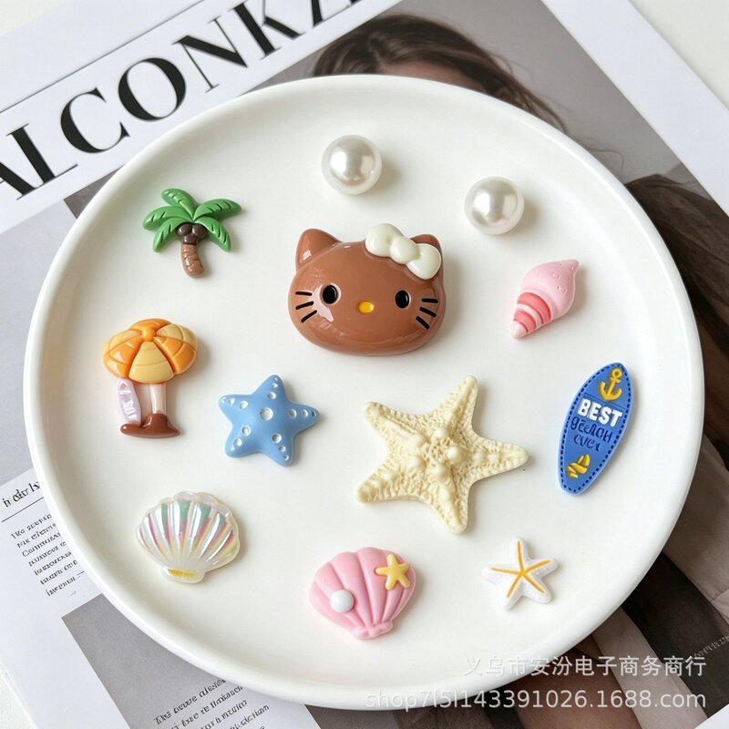 Ocean Series Shells, Starfish, Dolphins, Resin DIY Shoe Charms, Phone Case Decorations, Hair Accessories, Storage Box Embellishments, and Materials Ocean Series Shells, Starfish, Dolphins, Resin DIY Shoe Charms, Phone Case Decorations, Hair Accessories, Storage Box Embellishments, and Materials