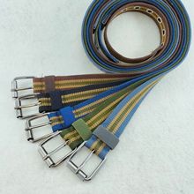 男士帆布全眼腰带针扣多眼加厚布腰带牛仔布青年学生皮带现货厂家