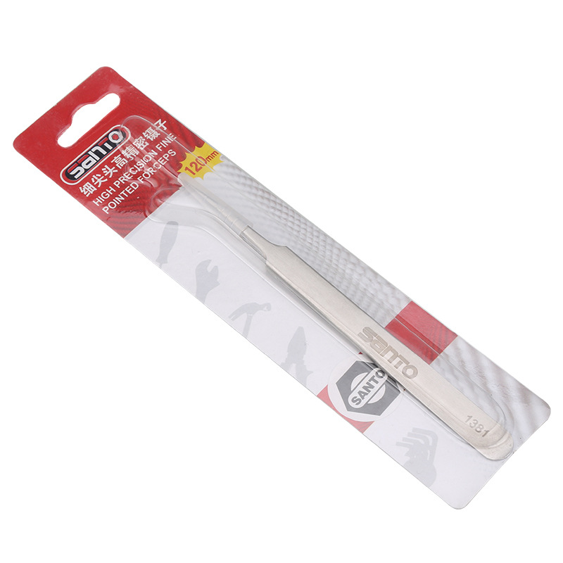 赛拓 不锈钢 尖头镊子 1381