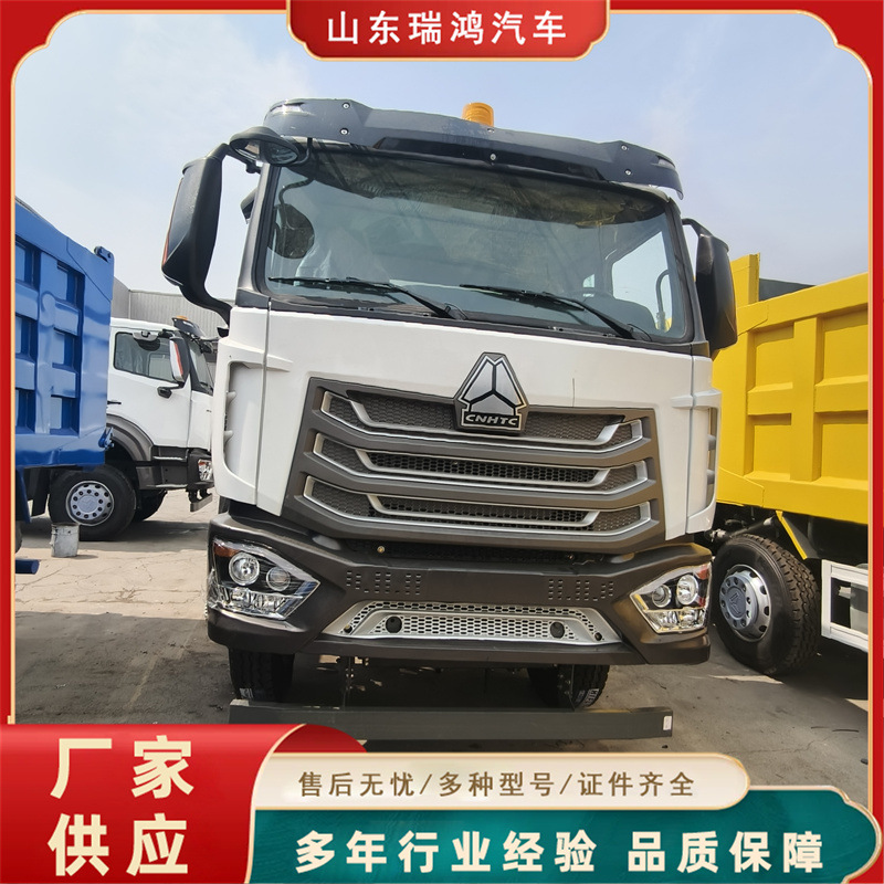 跨境非洲二手矿山豪沃自卸车翻新渣土车8x4外贸后八轮豪沃翻斗车