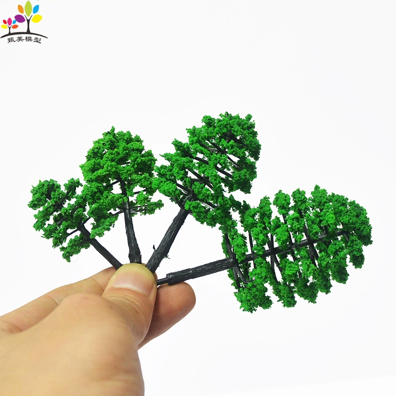 Building sand table landscaping tree mini landscape handmade finished tree ring art scene model model small tree plastic road tree