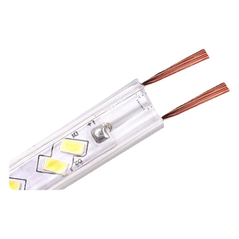 LED5730 световая полоса 100 м 220 В наружная инженерия яркая супер яркая Водонепроницаемая теплая лампа для дома гостиная декоративная световая полоса