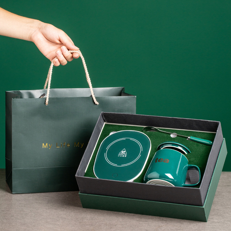 55 grados Taza de temperatura constante Taza de cerámica de aluminio Taza de café Taza de aislamiento de calor Taza de agua plana Taza de agua mayorista