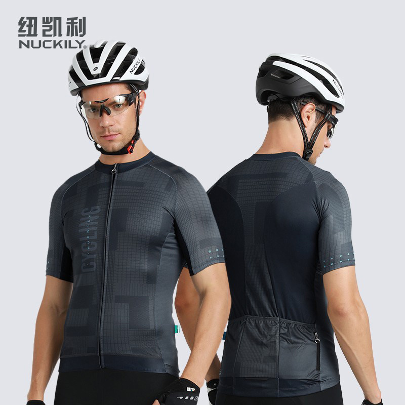 Self-propelled cycling clothing summer short-sleeved cycling clothing suit breathable Men's and women's sports sunscreen clothing team uniform wholesale