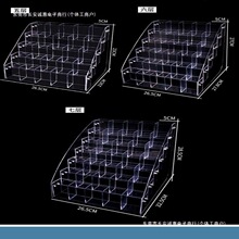 亚克力笔架展示架子斜插式文具店学生笔筒中性圆珠笔多功能收纳盒