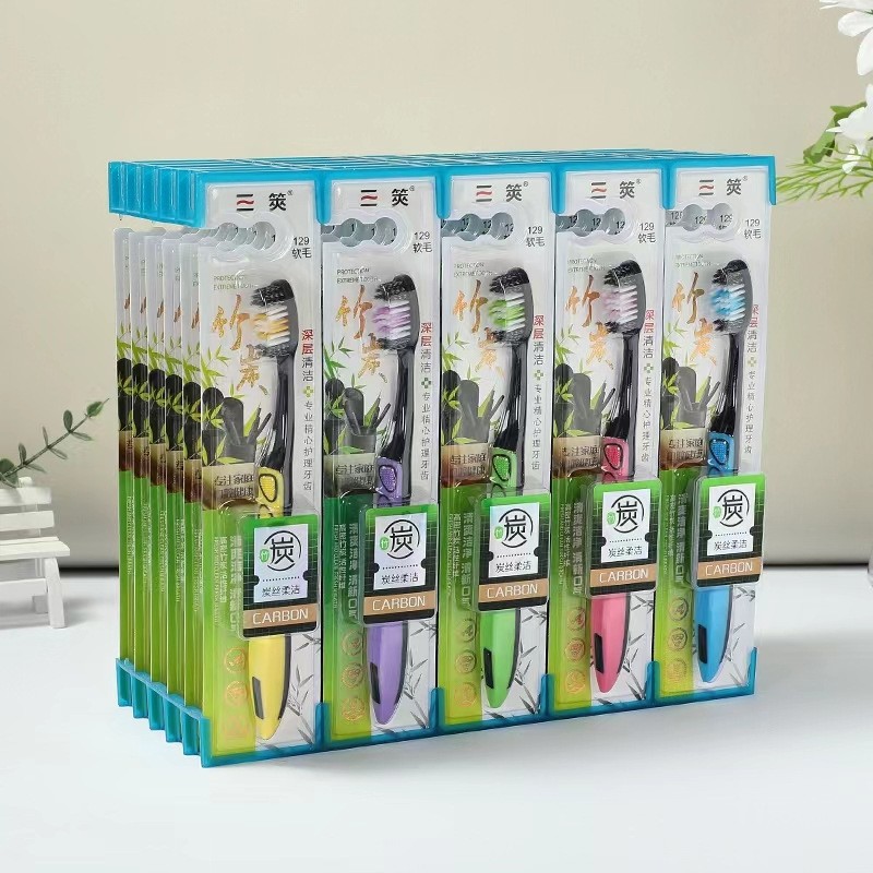 46 cepillo de dientes de cabello duro - 1 cepillo de dientes de cabello blando para hombres limpio espiral especial Yiwu productos al por mayor