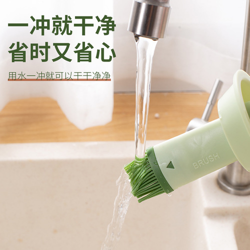 Grill Oil Brush, Seasoning Bottle, Kitchen Home Use, High Temperature Resistant Food Grade Silicone Oil Brush, Macaron Grill Brush, Oil Magic Tool