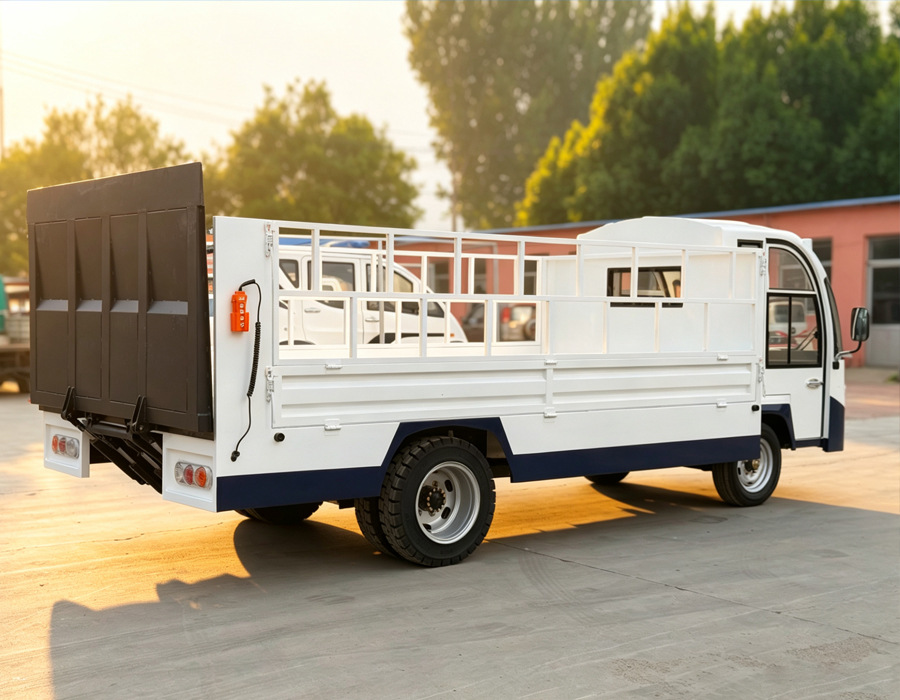 Electric Truck for Factory Grounds, Heavy-Duty Cargo Transport, Logistics, Security, Sanitation, Mini Electric Truck, Freight Vehicle
