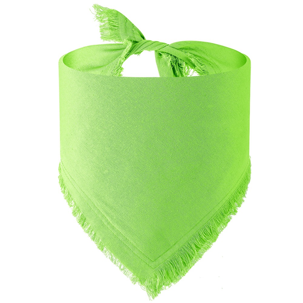Nueva borla transfronteriza de algodón puro para mascotas Toalla de saliva informal Toalla de triángulo para mascotas bufanda de triángulo de cumpleaños de perro bufanda de perro