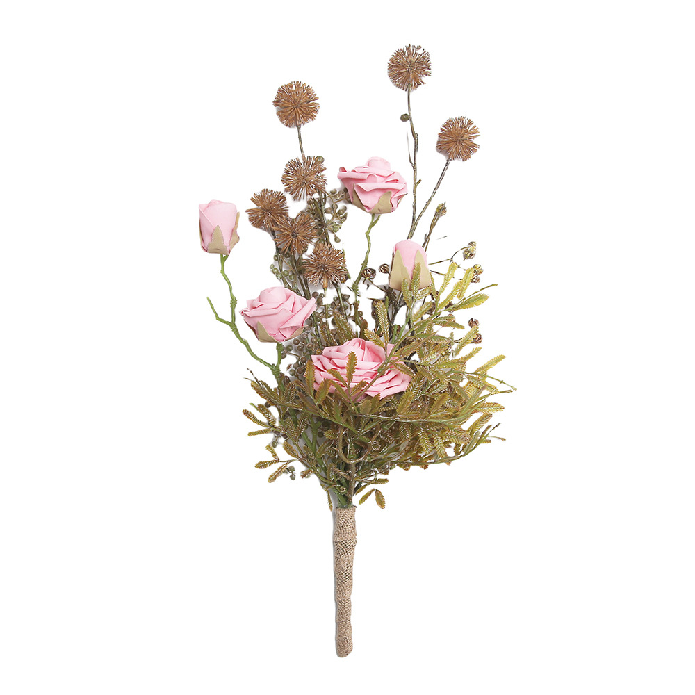 Rosas de frutas secas retrógradas flores simuladas nuevos productos explosivos de alto nivel sensación de simulación de rosas accesorios de fotografía de boda para el hogar