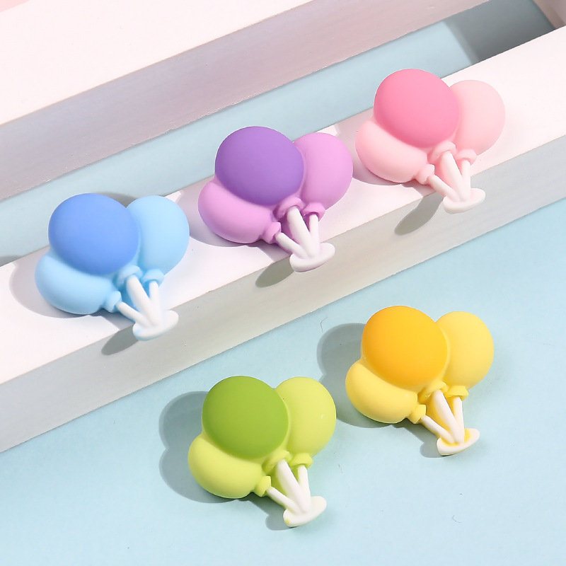 Macaron color frosted balloon cream glue mobile phone shell accessories children's handmade diy material patch resin accessories Macaron color frosted balloon cream glue mobile phone shell accessories children's handmade diy material patch resin accessories