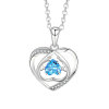 Agile pendant for St. Valentine's Day heart shaped, zirconium, fashionable necklace for friend, gift for girl