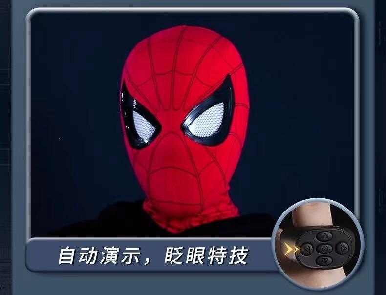 Factory direct headgear mask with winking eyes, funny Spider-Man helmet, gift for adults and children, 6 wearable modes