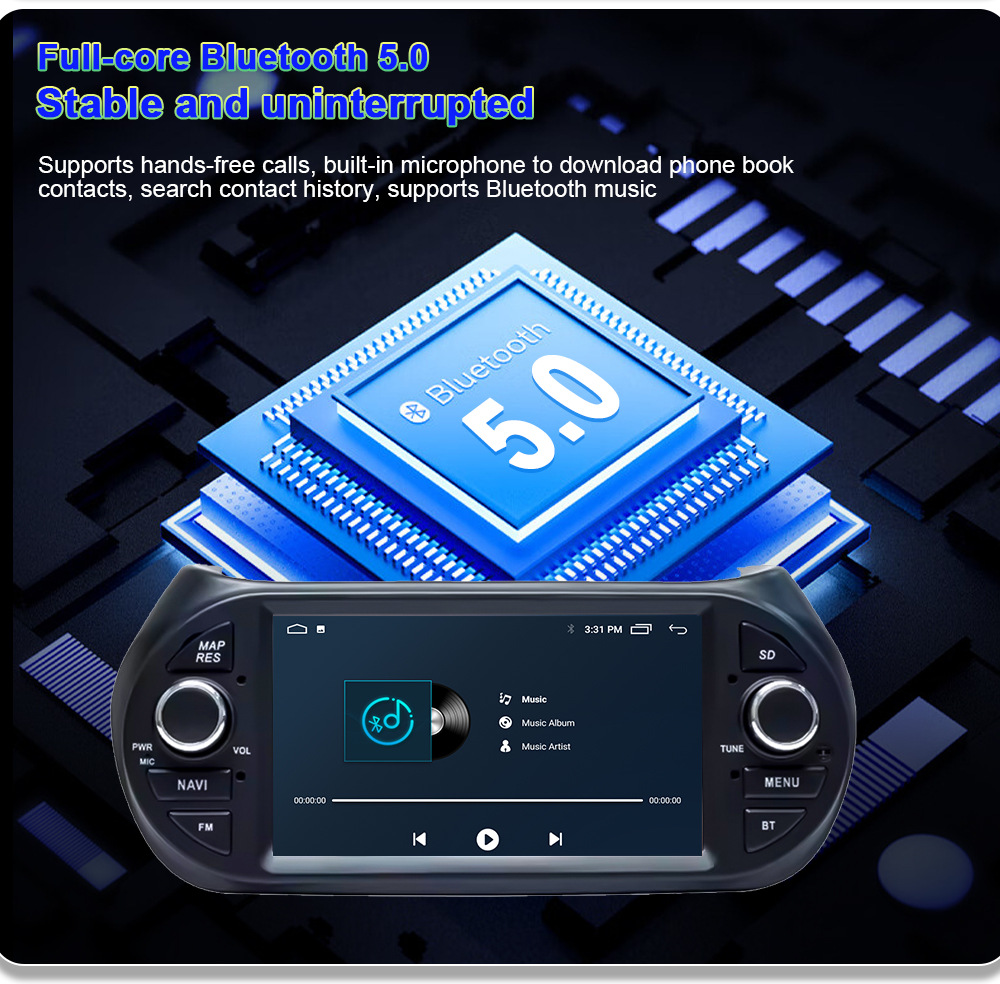 Cross-Border Suitable for 08-17 Fiat Florida Carplay Car Central Control Large Screen Gps Car Navigation