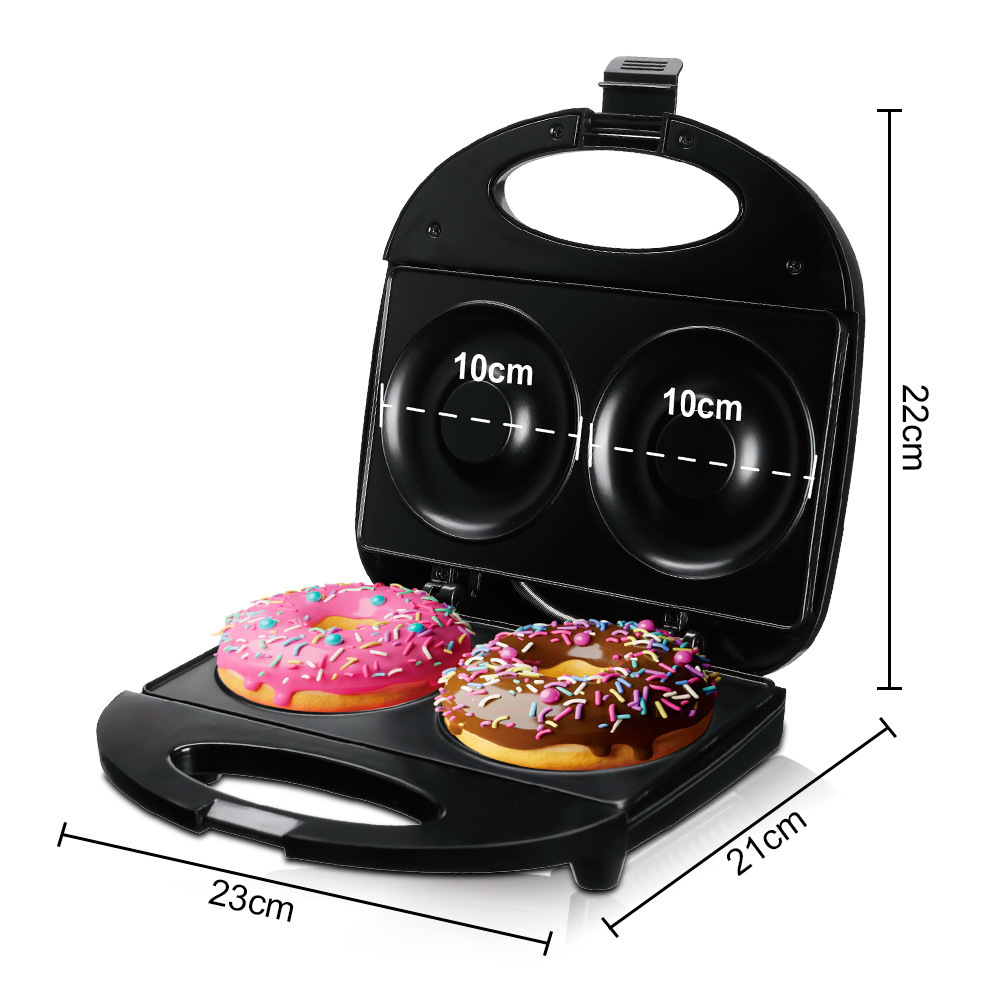 Macchina per ciambelle per la colazione completamente automatica, di grandi dimensioni, 10 cm, doppia faccia, standard europeo per uso domestico_voghion.com