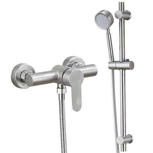 Modern shower set household stainless steel shower toilet bathroom simple shower faucet rain shower head