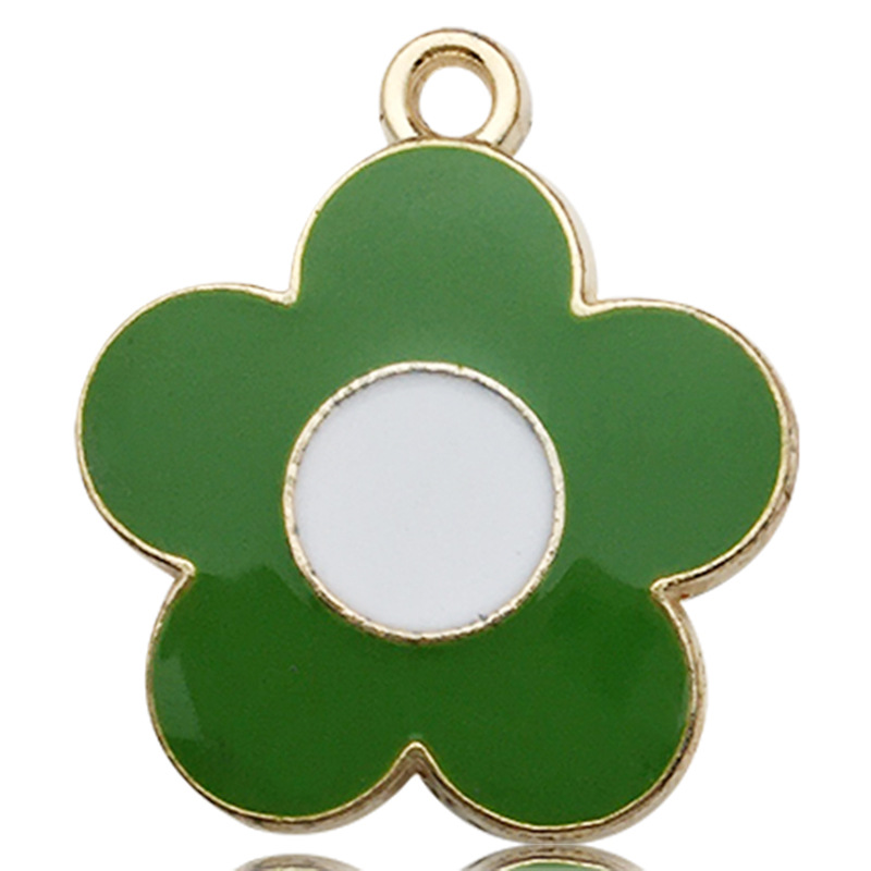 4g Weight Pendant Jewelry Making Type 19 * 21mm, 20*22MM, 25*25mm Jewelry Making Size DIY Jewelry Accessories Classification 1 Piece Quantity Alloy Material Flower Pattern Polished Finish Enamel Design Cartoon Style, Sweet Style 1 Piece 19 * 21mm 20*22MM 25*25mm Alloy Flower Polished Pendant 7