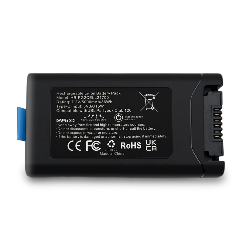 Suitable for Jblpartyboxclub120 Audio Battery Hb-Fg2Cell21700Type-C Interface Charging Suitable for Jblpartyboxclub120 Audio Battery Hb-Fg2Cell21700Type-C Interface Charging