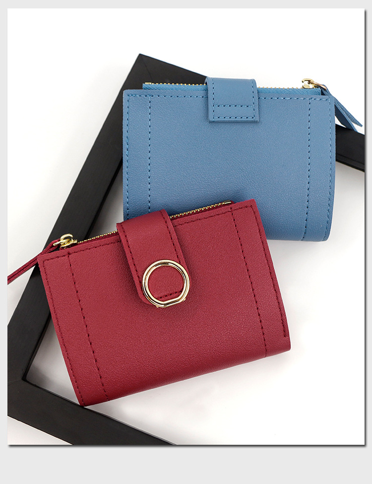 Women's Solid Color Pu Leather Zipper Wallets display picture 1