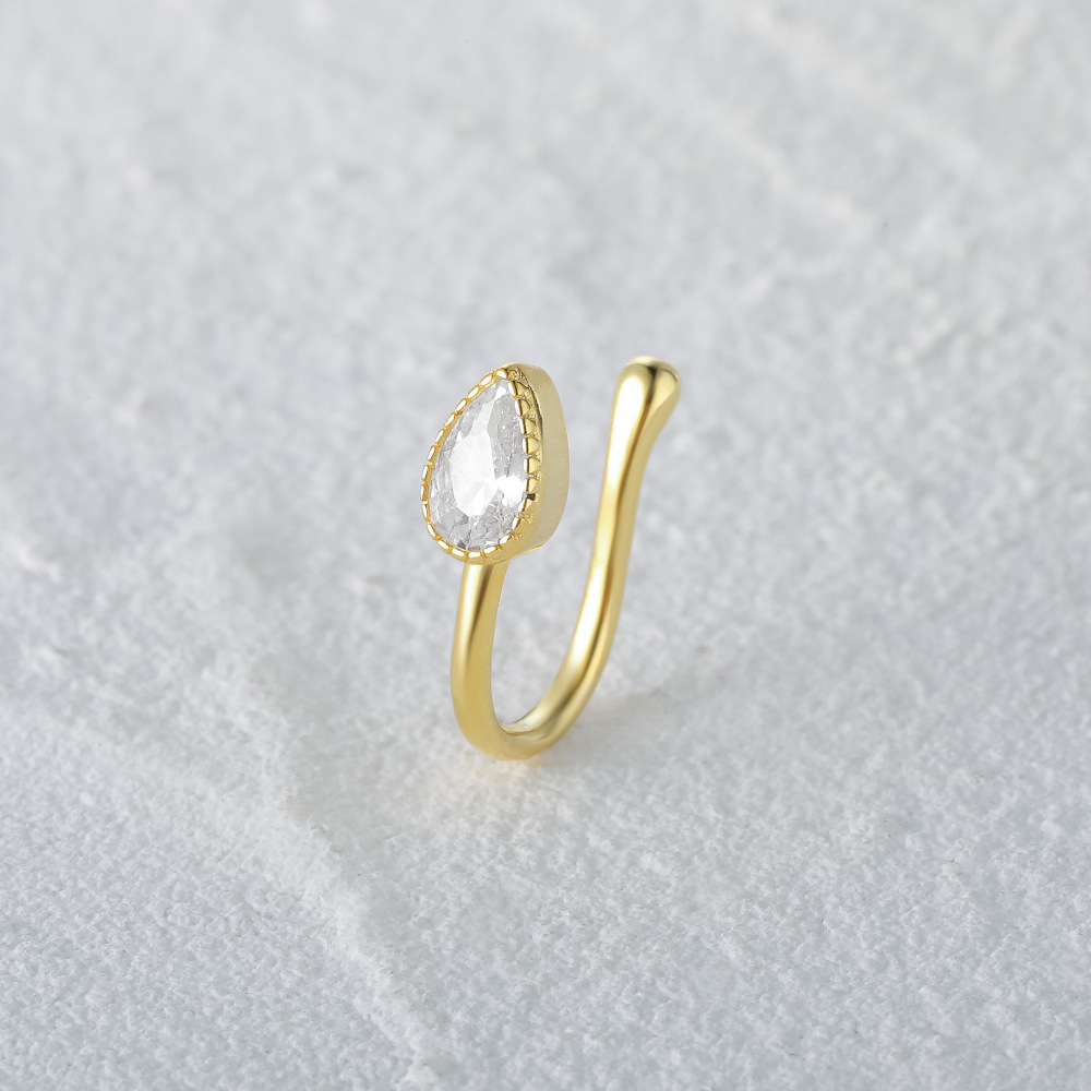 2g Weight Nose Ring Classification 1 Piece Quantity Daily, Street Occasion 925 Sterling Silver Material Star, Moon Pattern Women's Gender Plating Design Simple Style Style 1 Piece Nose Rings & Studs Simple Style Star Moon 925 Sterling Silver Plating 12