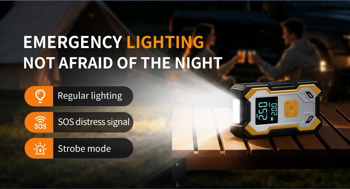 [NC1] Cross-border car emergency starting power supply and air pump integrated power bank, multifunctional portable battery booster