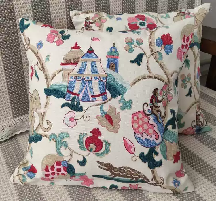 Cotton pillow, pillowcase, square sofa for bed, increased thickness
