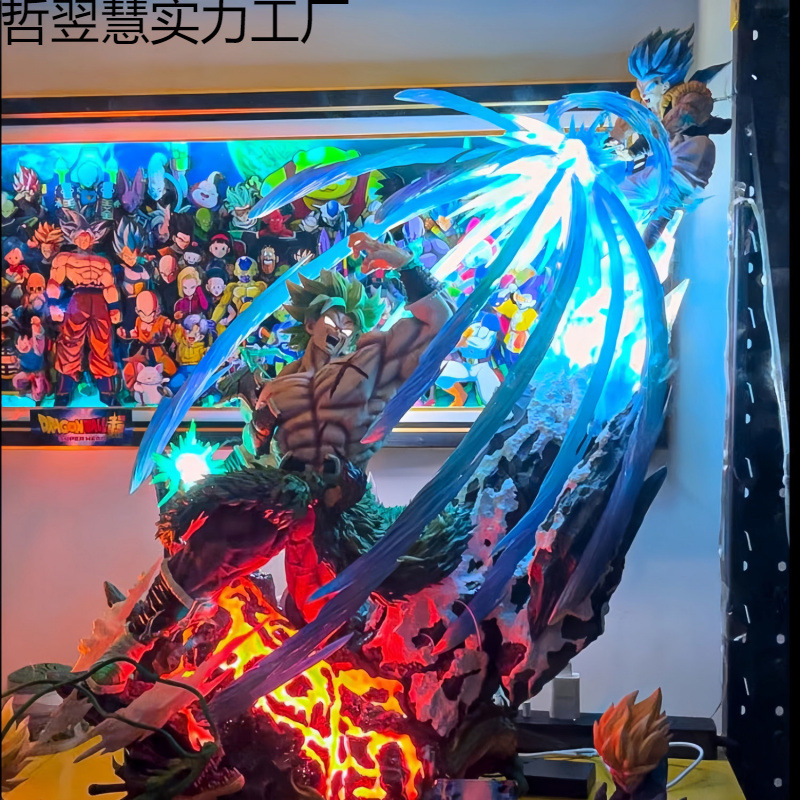 ブロリー vs ゴジータ バトル シーン ドラゴンボール GK フィギュア トレンディ モデル オーナメント (先行販売)|undefined