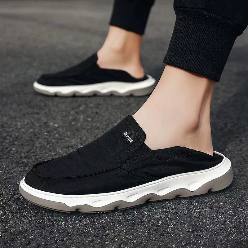2023 весна-лето-осень модная удобная Тканевая обувь, мужская парусиновая обувь, новая Универсальная Повседневная нескользящая обувь без шнуровки на мягкой подошве