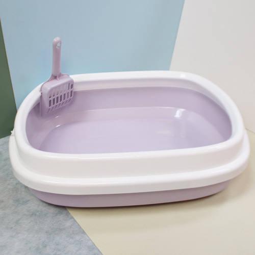 Amazon Cat Litter Box Semi-enclosed Cat Litter Box Cat Toilet Extra Large Anti-Splash Cat Supplies Comes with a Cat Litter Scoop