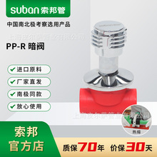suban索邦ppr管中国红水管接头配件家装水管管件阀门暗阀耐热