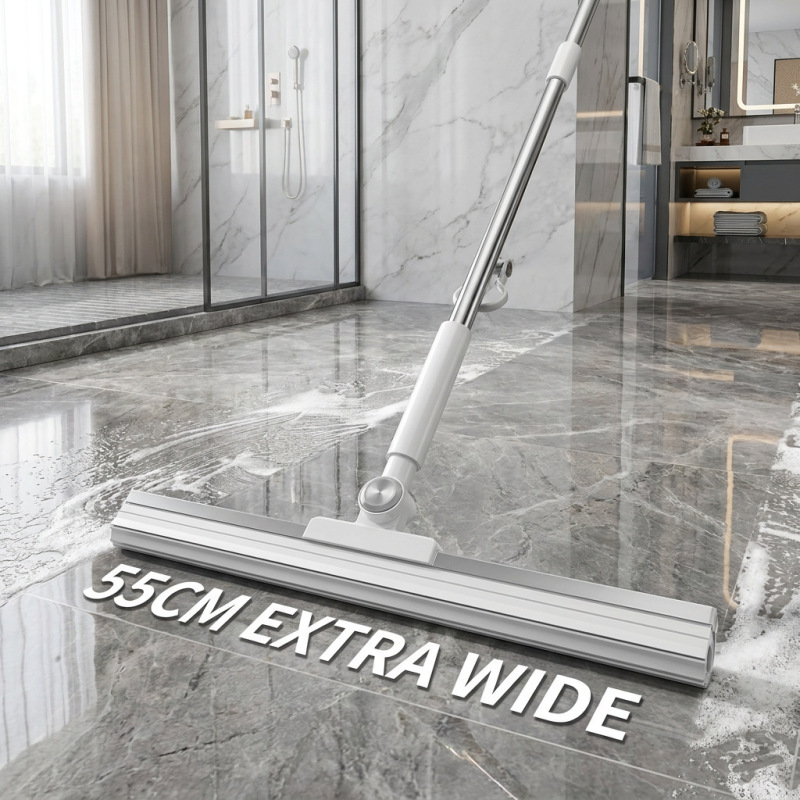 New Widened Silicone Water-Scrubbing Mop for Sweeping and Water-Scrubbing, Two-In-One. Wholesale from Source Factory for Cross-Border Trade. Water-Scrubbing Magic Tool
