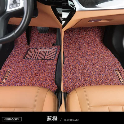 mat, single piece for the driver's — Universal Foot Pad - front-row-pure-enjoyment-series-blue-and-orange
