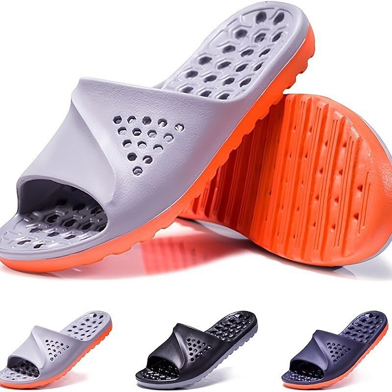 Multifunctional Slippers for Home, Bathroom, Outdoor, Beach, and Pool Use, with Drainage Design and Breathable Features