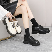 处理春新款大码女鞋41一43轻便厚底英伦乐福鞋舒适百搭大号单鞋40