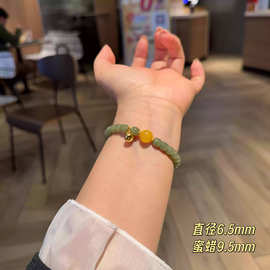 新款天然石温柔时尚高级感气质精致甜美复古手链手串8779