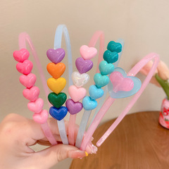 2023新款兒童防滑帶齒發箍可愛女孩劉海碎發頭箍頭飾女童糖果髮飾