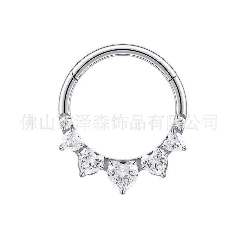 Pointed titanium steel lip stud product view